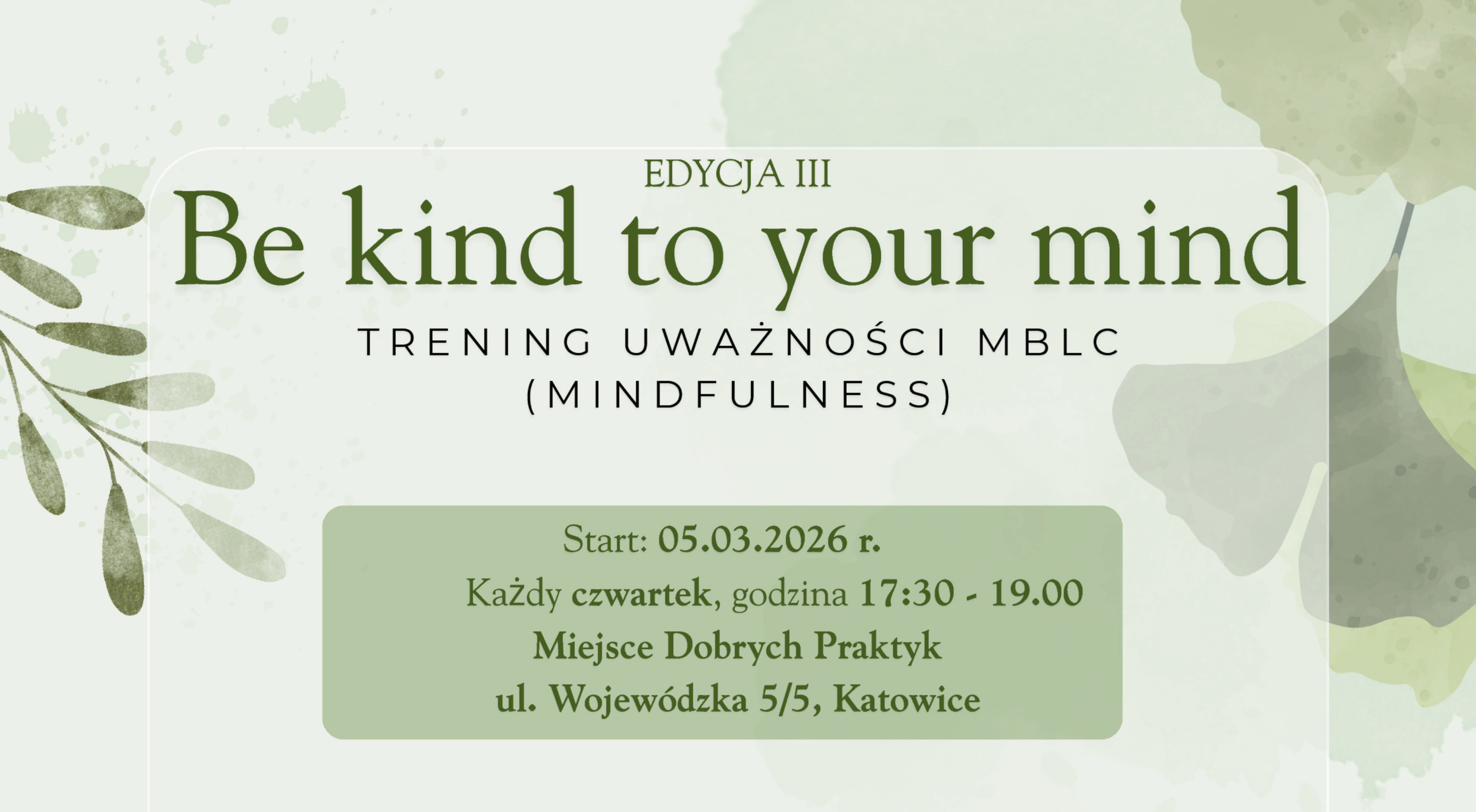Trening uważności MBLC III Edycja